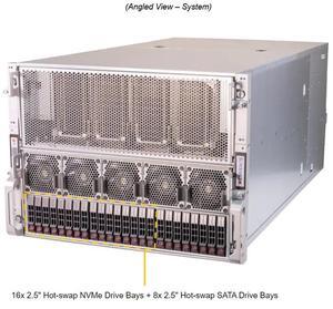Supermicro GPU Server System, Dual Intel Xeon 8490H, 60-Core/120 Threads, 2TB DDR5 Memory, Dual 960GB 2.5 SATA SSD, 6x 3.8TB NVMe SSD, 8x NVIDIA H100 80G. 3 years Manufacturer warranty