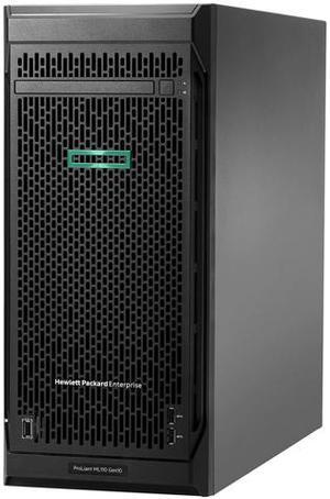 HPE ProLiant ML110 Gen10 Performance Tower Server with one Intel Xeon Scalable 4208 Processor, 16 GB Memory, 4 Large Form Factor Drive Bays, and one 550W Power Supply