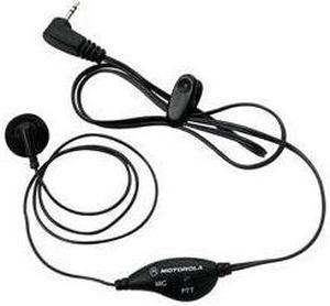 MOTOROLA Black SinglePin Earbud With InLine Microphone and PTT 53727