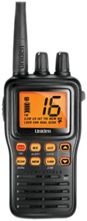 Uniden MHS75 Submersible Handheld Two-Way VHF Marine Radio
