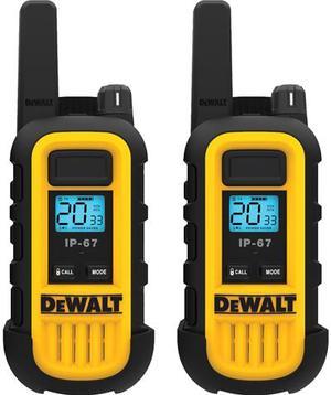 DEWALT DXFRS300 1W Walkie Talkies Heavy Duty Business Two-Way Radios (Pair)