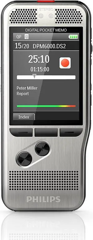 Philips DPM600002 Pocket Memo Voice Recorder