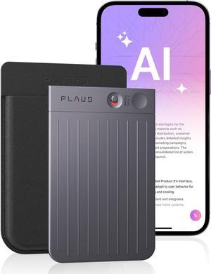PLAUD NOTE AI Voice Recorder (Black) With Black Magnetic Case, Transcribe & Summarize with AI Technology, Support 112 Languages, Audio Recorder for Lectures, Meetings and Calls