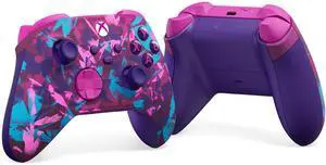 Microsoft Breaker Series Special Edition Xbox Wireless Controller Vibrant pinks, purples, and blues