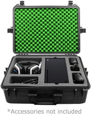 CASEMATIX RMR23-XSX Elite Waterproof Hard Case with Custom Foam Designed Compatible with Xbox Series X Black