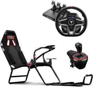 Elite Racing Simulator Bundle: Next Level Racing GT Lite Cockpit + Thrustmaster T248P Wheel + Thrustmaster TH8S Shifter