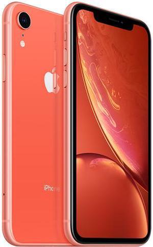 Apple iPhone XR 4G LTE Unlocked GSM Phone w/ 12 MP Camera - (Certified Refurbished) 6.1" Coral 3GB RAM