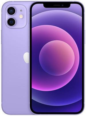 Apple iPhone 12 64GB, Refurbished Unlocked Cell Phone, Purple - Very Good Condition (Grade B)