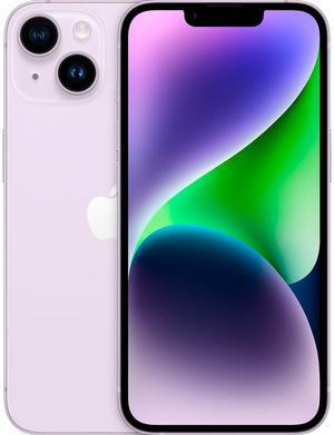 Apple iPhone 14 128GB, Refurbished Unlocked Cell Phone, Purple - Very Good Condition (Grade B)