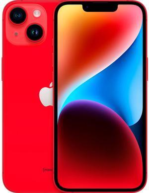 Apple iPhone 14 128GB, Refurbished Unlocked Cell Phone, Red - Very Good Condition (Grade B)