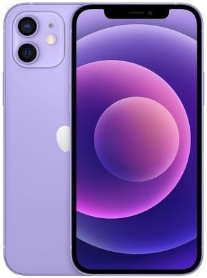 Apple iPhone 12 256GB, Refurbished Unlocked Cell Phone, Purple - Very Good Condition (Grade B)
