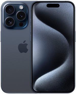 Apple iPhone 15 PRO 1TB, Refurbished Unlocked Cell Phone, Blue Titanium - Very Good Condition (Grade B)