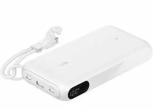 Belkin BoostCharge Power Bank 20K with Display - BPB028fqWH Belkin BoostCharge Power Bank 20K with Display - BPB028fqWH