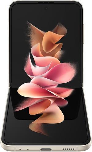 Samsung Galaxy Z Flip3 5G F711U 128GB GSM/CDMA Unlocked Android Smartphone (US Version) - Cream