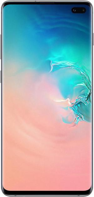 Samsung Galaxy S10+ 4G LTE Unlocked Cell Phone 6.4" Infinity-O Display Prism White 128GB 8GB RAM, Canada Warranty