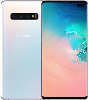 Samsung Galaxy S10+ G975U 4G LTE Unlocked GSM Phone w/ Triple 12 MP & 12 MP & 16 MP Rear Camera 6.4" Prism White 8GB RAM Samsung Galaxy S10+ G975U 4G LTE Unlocked GSM Phone w/ Triple 12 MP & 12 MP & 16 MP Rear Camera 6.4" Prism White 8GB RAM