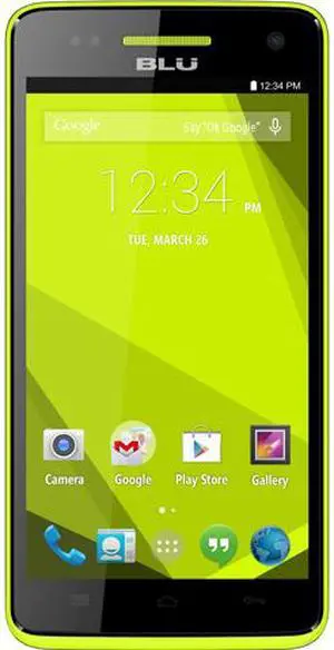 Blu Studio 5.0 C HD D535u 4G 8GB Unlocked GSM Dual-SIM Quad-Core Phone 5" Yellow 1GB RAM
