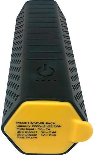 CAT Black 6000 mAh Power Pack Dual USB 3.4 Amp CAT-PWR-PACK