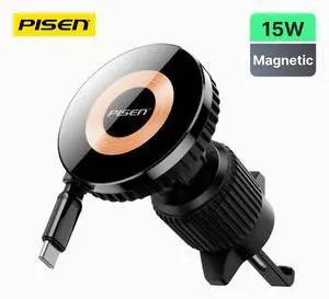Pisen Mag Depot Telescopic 15W Wireless Car Mount Charger Pisen Mag Depot Telescopic 15W Wireless Car Mount Charger