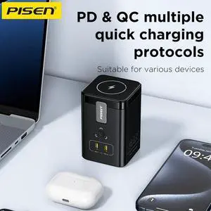 PISEN 45W GaN Desktop Magstation Charger TP-C25-Black PISEN 45W GaN Desktop Magstation Charger TP-C25-Black