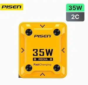 PISEN Mecha PD35W 2-Port Fast Charger(US) TS-C186 PISEN Mecha PD35W 2-Port Fast Charger(US) TS-C186