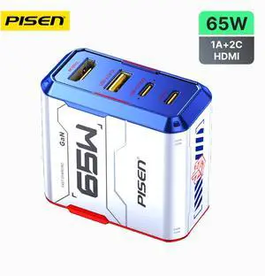PISEN Gamer Utility 65W 4-Port GaNHub Fast Charger TP-C31 PISEN Gamer Utility 65W 4-Port GaNHub Fast Charger TP-C31