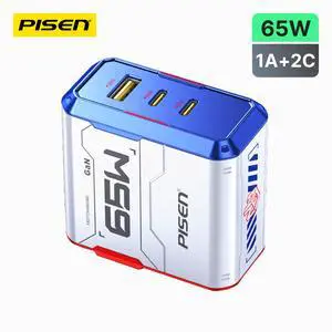 PISEN-Gamer Lite 65W 3-Port GaN Fast Charger Set PISEN-Gamer Lite 65W 3-Port GaN Fast Charger Set