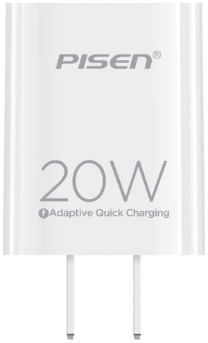 PISEN-PISEN Quick USB-C 20W Fast Wall Charger With USB-C to C Cable (US) PISEN-PISEN Quick USB-C 20W Fast Wall Charger With USB-C to C Cable (US)