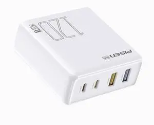 PISEN 120W GaN fast charging charger set 2C2A(TS-C148/ White) PISEN 120W GaN fast charging charger set 2C2A(TS-C148/ White)