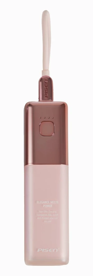 PISEN Power GlamVolt 5000mAh 30W Fast Charging Power Bank(Pink) PISEN Power GlamVolt 5000mAh 30W Fast Charging Power Bank(Pink)