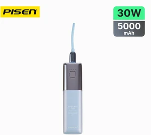 PISEN Power GlamVolt 5000mAh 30W Fast Charging Power Bank TS-D327 Blue PISEN Power GlamVolt 5000mAh 30W Fast Charging Power Bank TS-D327 Blue