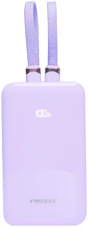 PISEN PowerLink X2 2 in 1 Fast Charging 10000mAh Power Bank(Purple) PISEN PowerLink X2 2 in 1 Fast Charging 10000mAh Power Bank(Purple)