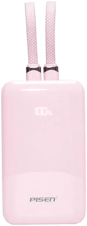 PISEN PowerLink X2 2 in 1 Fast Charging 10000mAh Power Bank(Pink) PISEN PowerLink X2 2 in 1 Fast Charging 10000mAh Power Bank(Pink)