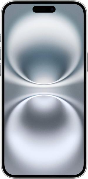 Apple iPhone 16 128GB, Refurbished Unlocked Cell Phone, White - Very Good Condition (Grade B)