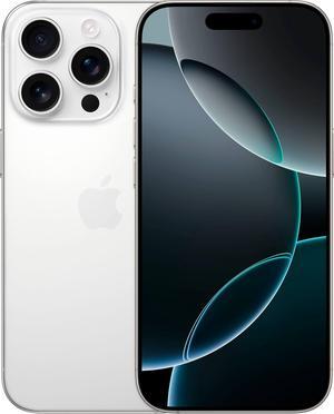 Apple iPhone 16 PRO MAX 256GB, Refurbished Unlocked Cell Phone, White Titanium - Very Good Condition (Grade B)