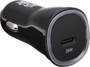 Tripp Lite USB Car Charger - 25W PD Charging - USB-C - Black  U280-C01-25-1B