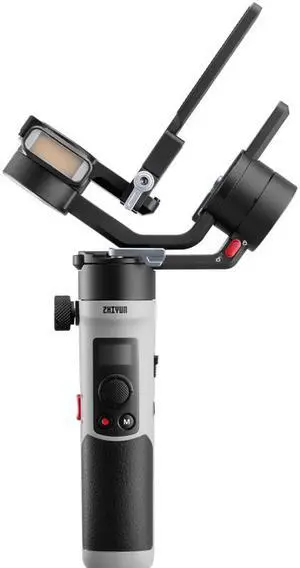 ZHIYUN CRANE-M2 S Combo, Light 549g Compact Camera Stabilizer with Integrated Fill Light, Built-in 0.66" Display Screen, and Quick Release Plate