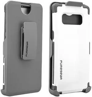 PureGear DualTek White Case With Hip Clip Holster for Galaxy Note 8 62049PG