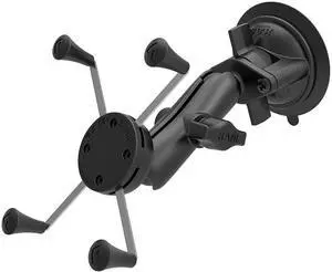 Ram Mount Black Twist Lock Suction Cup Mount With Universal X-grip (patented) Large Phone/ Phablet Cradle RAM-B-166-UN10