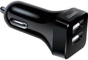 iSound ISOUND-6857 2.4-Amp Dual-USB AC & Car Charger with Micro USB Cable