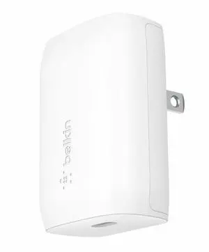 Belkin 30W Portable USB-C Wall Charger - 1xUSB-C (30W) - Fast Charge - Power Adapter - White - BBC007-WH Belkin 30W Portable USB-C Wall Charger - 1xUSB-C (30W) - Fast Charge - Power Adapter - White - BBC007-WH