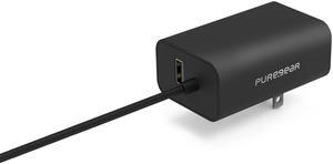PureGear LightSpeed - 30W Single USB-A + Corded USB-C PD Wall Charger, Black (5 ft) | 62798PG