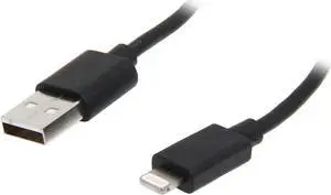 Tripp Lite M100-006-BK Black Lightning to USB iPhone iPod iPad Apple mfi Certified 6.5ft (2m)