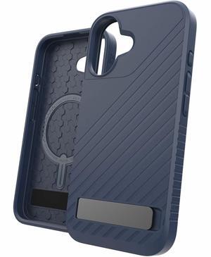 ZAGG Denali Snap with Kickstand Phone Case for Apple iPhone 16 Plus, Navy