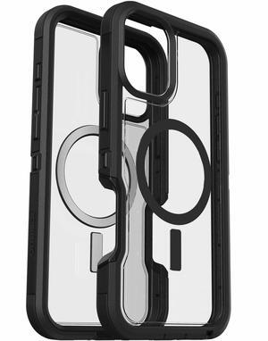 OtterBox Defender Series Pro XT for MagSafe, iPhone 16 Plus Case, Clear with Dark Side