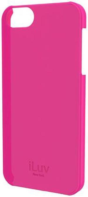 iLuv Pink Overlay Translucent Hardshell Case For iPhone 5 ICA7H305PNK