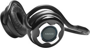 Kinivo BTH220 Silver / Black Bluetooth Stereo Headphone – Supports Wireless Music Streaming and Hands-Free Calling