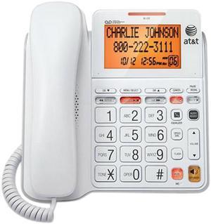 AT&T CL4940 Digital Answering System Corded Telephone w/ Caller ID & Call Waiting, White Color