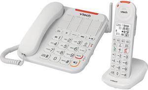 Vtech VTSN5147 DECT 6.0 Amplified Corded/Cordless Answering System with Big Buttons & Display
