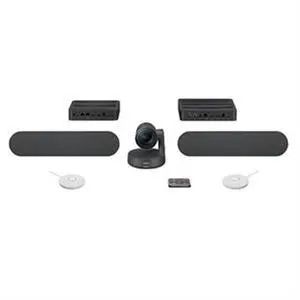 Logitech Rally Plus with White Mic Pods - Video Conferencing Kit | 960-001398 Logitech Rally Plus with White Mic Pods - Video Conferencing Kit | 960-001398